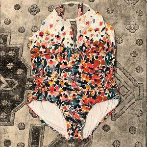Anne Cole Floral Bathing Suit